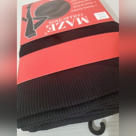 New Maze Collection Black Fleece lined legging for Women's - Picture 3 of 8